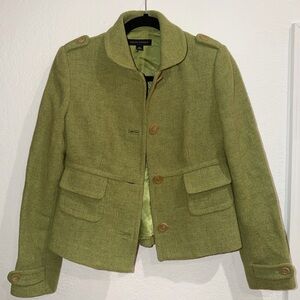Olive Green wool jacket | banana republic